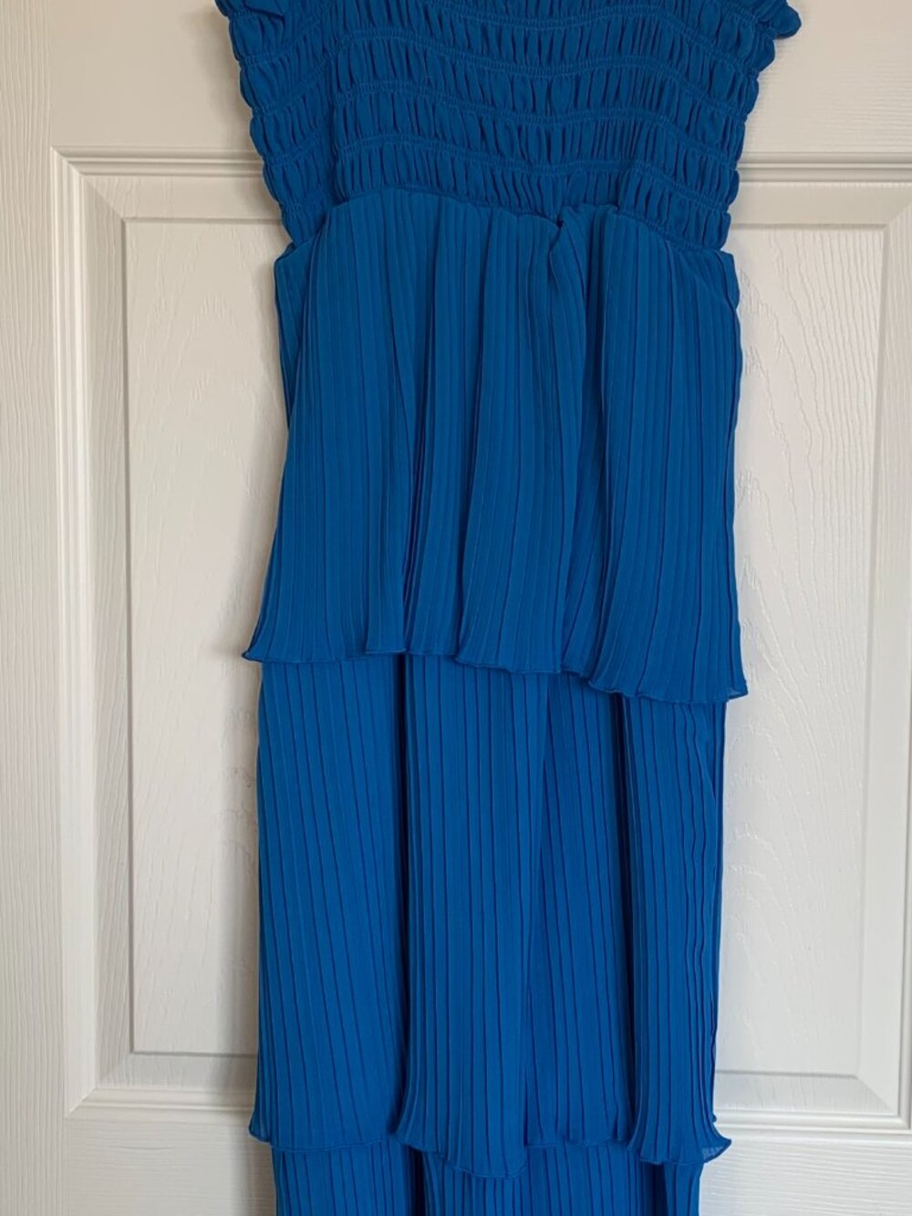 Joe Fresh Bright Blue Ruffled Tank Dress